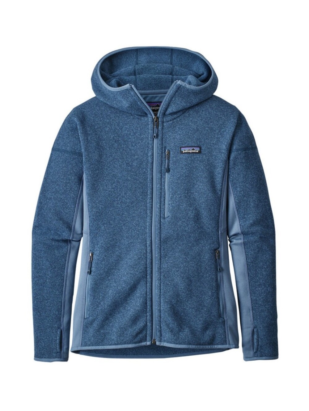 Patagonia Women's Blue Performance Better Sweater Hoody Full Zip Jacket - Medium